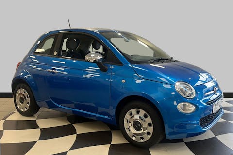 Blue FIAT 500 1.2 Mirror 2017