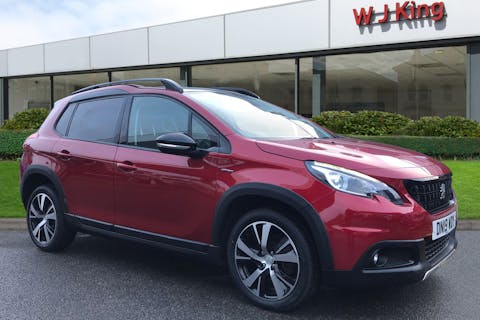 Red Peugeot 2008 1.5 Bluehdi S/S GT Line 2019