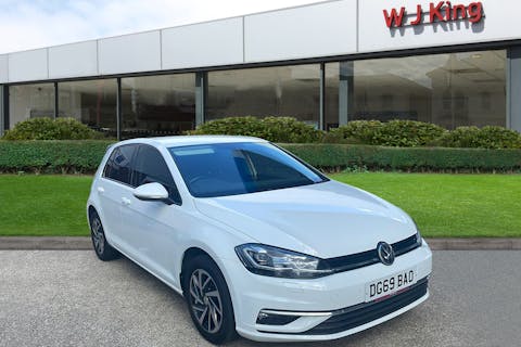White Volkswagen Golf 1.0 Match Edition TSI 2019