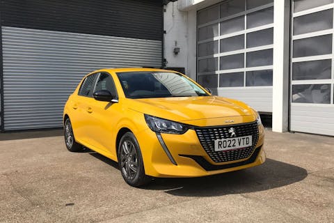 Yellow Peugeot 208 1.2 Puretech Active Premium S/S 2022