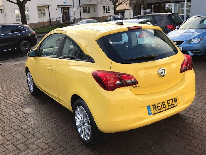 Yellow Vauxhall Corsa 1.4 SE 2018