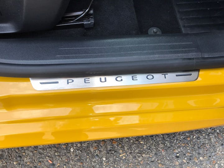Yellow Peugeot 208 0.0 GT 2021